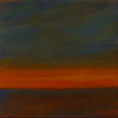 twp # 21 early hours,  acrylic on canvas,  6x6 inches, 2011-12