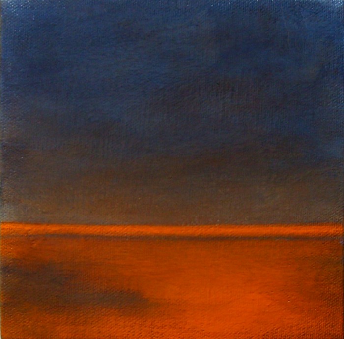 twp # 20 early hours,  acrylic on canvas,  6x6 inches, 2012
